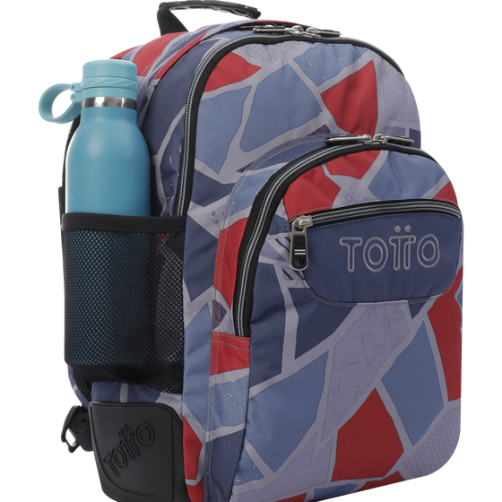 Mochila Crayoles - Gris y rojo image number 4