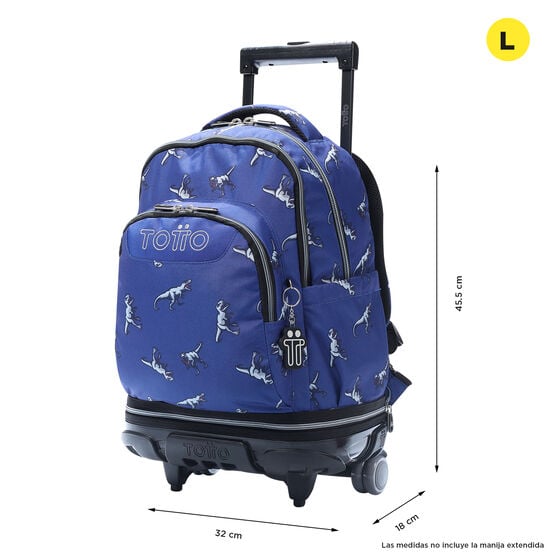 Mochila Desmontable Tiza - Dinosaurs Blue image number 2