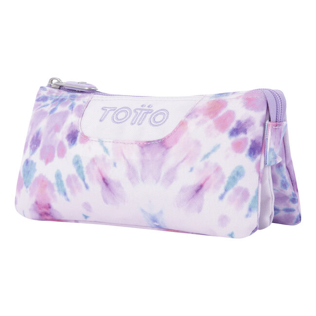 Estuche escolar tres compartimentos rosa tye dye - Tablero image number null