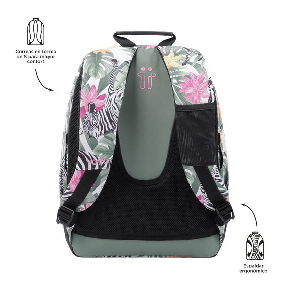 Mochila Crayoles - Tropical cebras image number 4