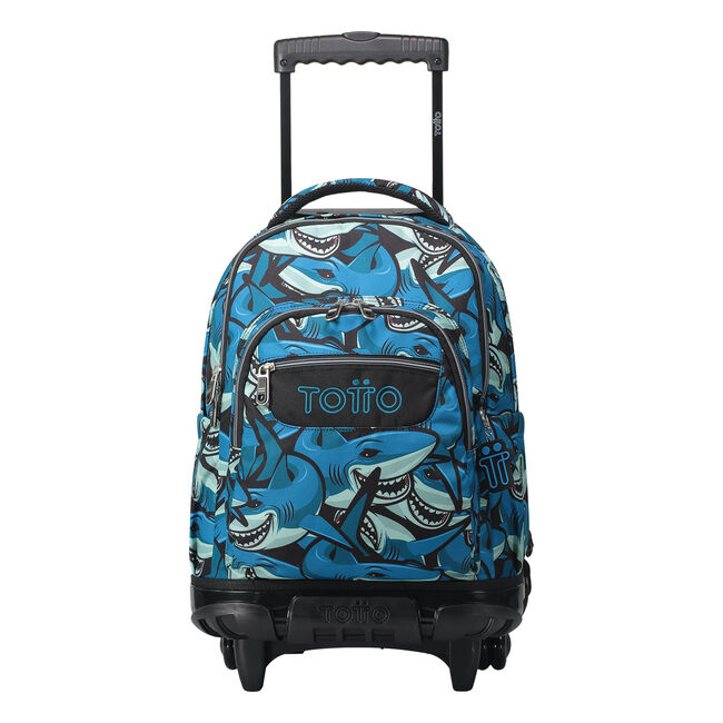 Mochila escolar con ruedas tiburones - Renglones