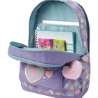Mochila escolar morado y corazones - Glony image number 6