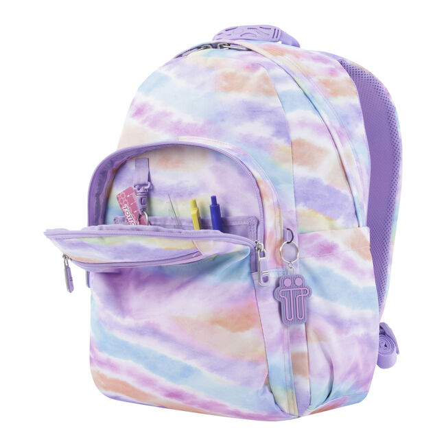 Mochila escolar adaptable a estampados pastel - Acuareles - Multicolor | Totto.es