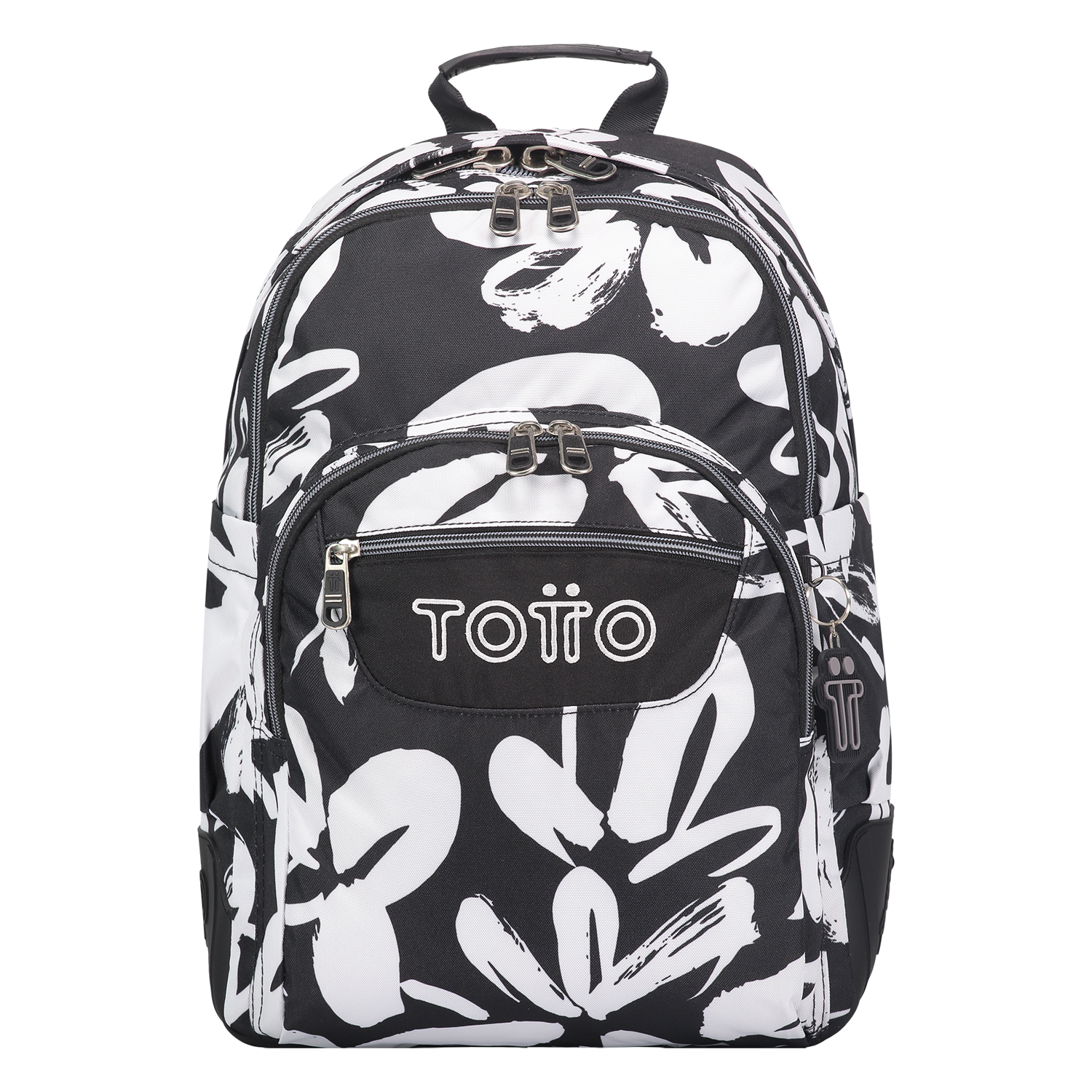 Mochila escolar blanco y negro - Crayoles