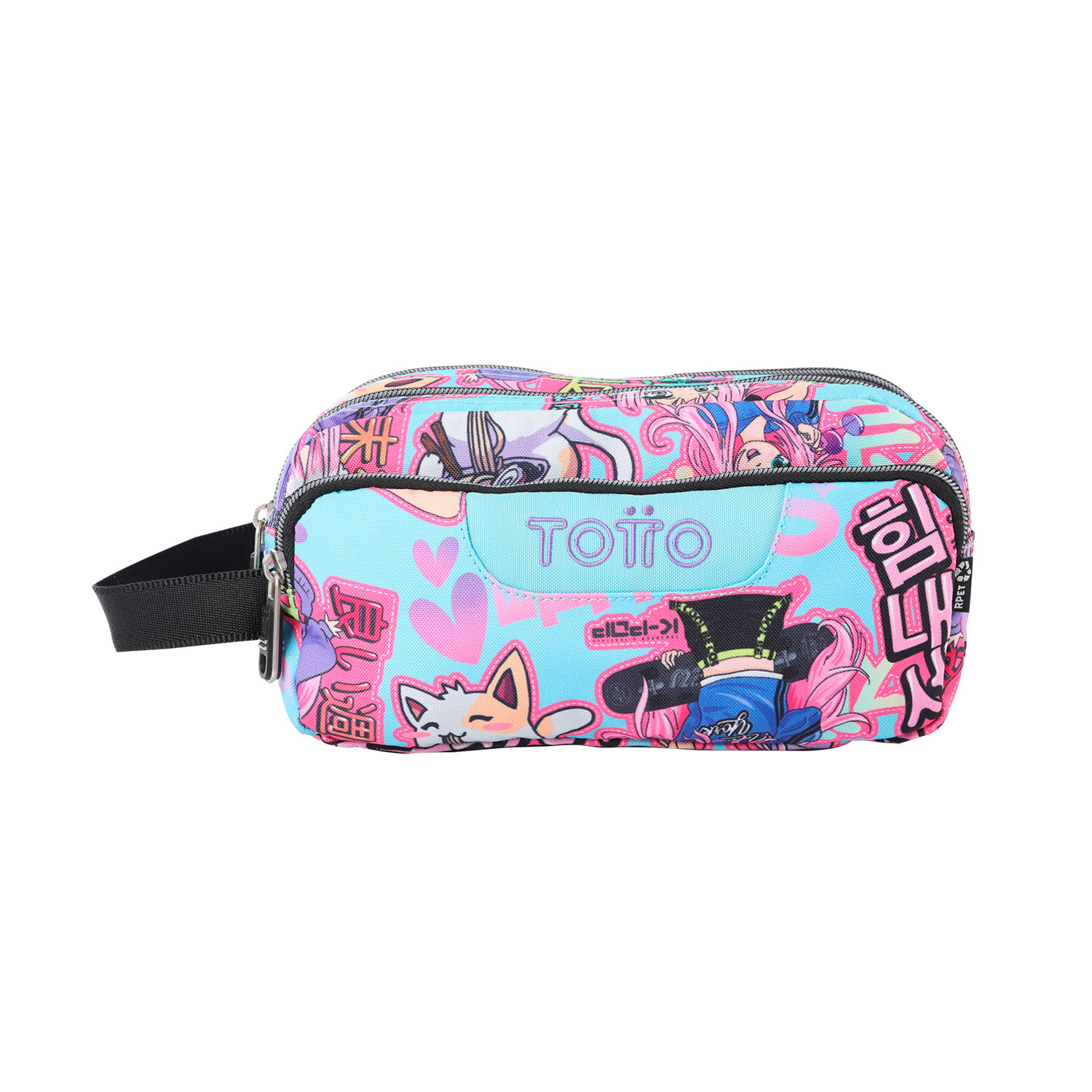 Estuche escolar tres compartimentos Anime Girls - Agapec