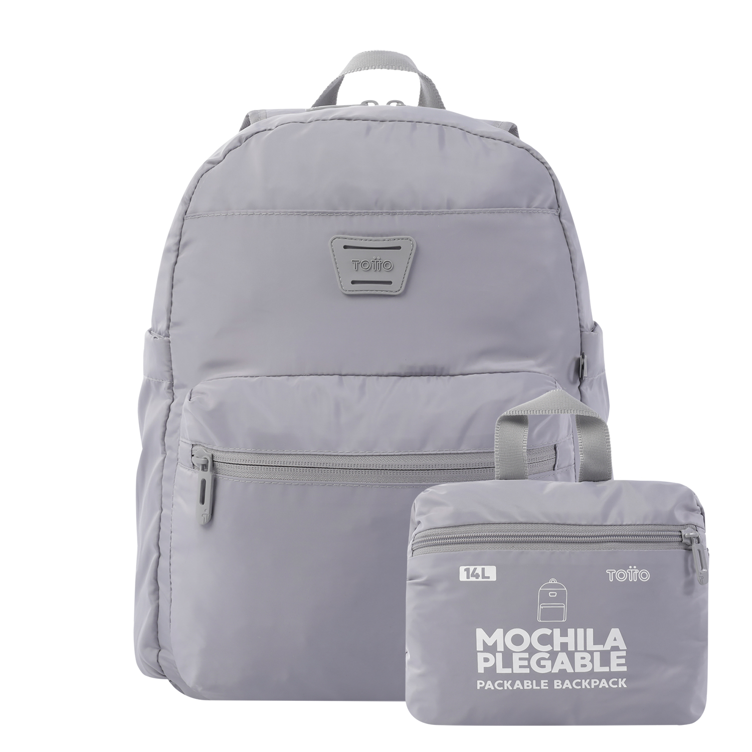 Mochila plegable color gris - Xingu