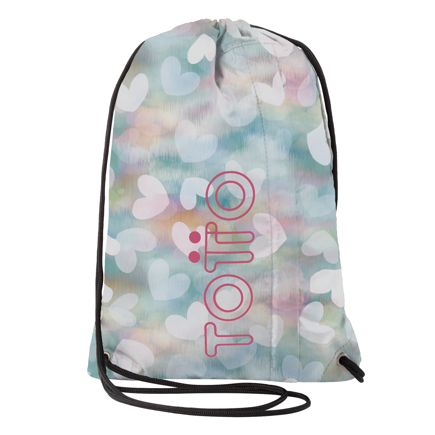 Mochila deportiva cuerdas corazones pastel - Curvi