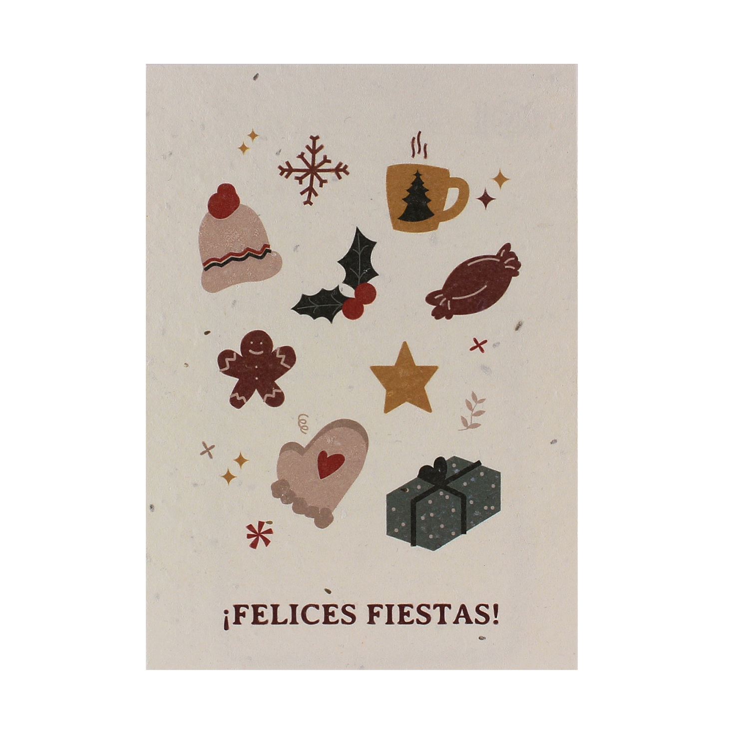 Tarjeta Eco-Friendly semillas Sheedo - ¡Felices Fiestas!