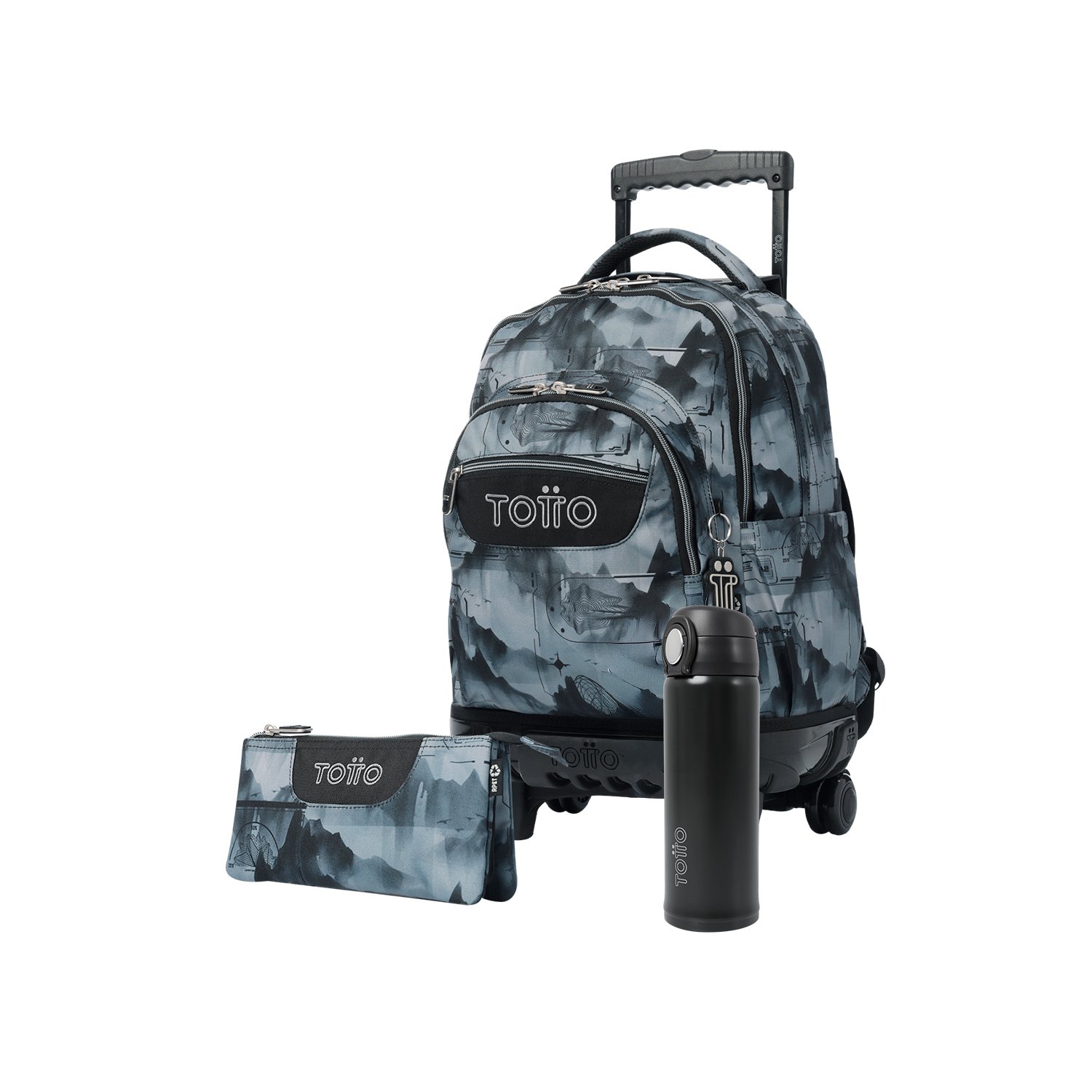 Pack Escolar Digital Hill X3 | Mochila de ruedas + 2 accesorios