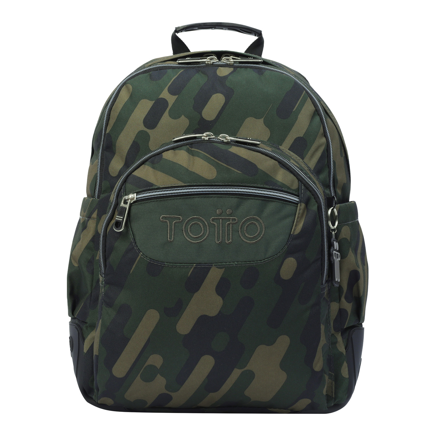 Mochila escolar verde militar - Crayoles