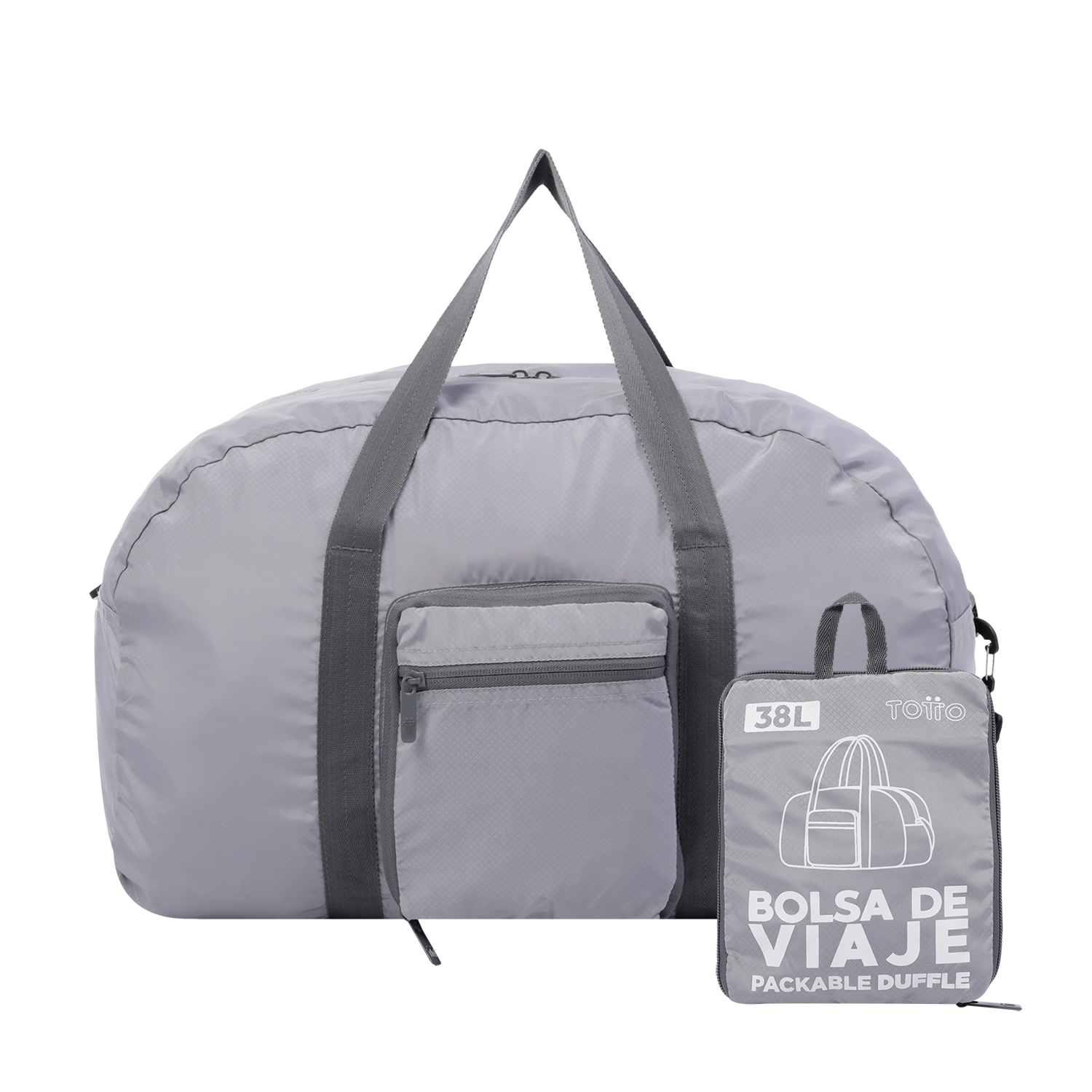 Bolsa de viaje plegable color gris - Branel