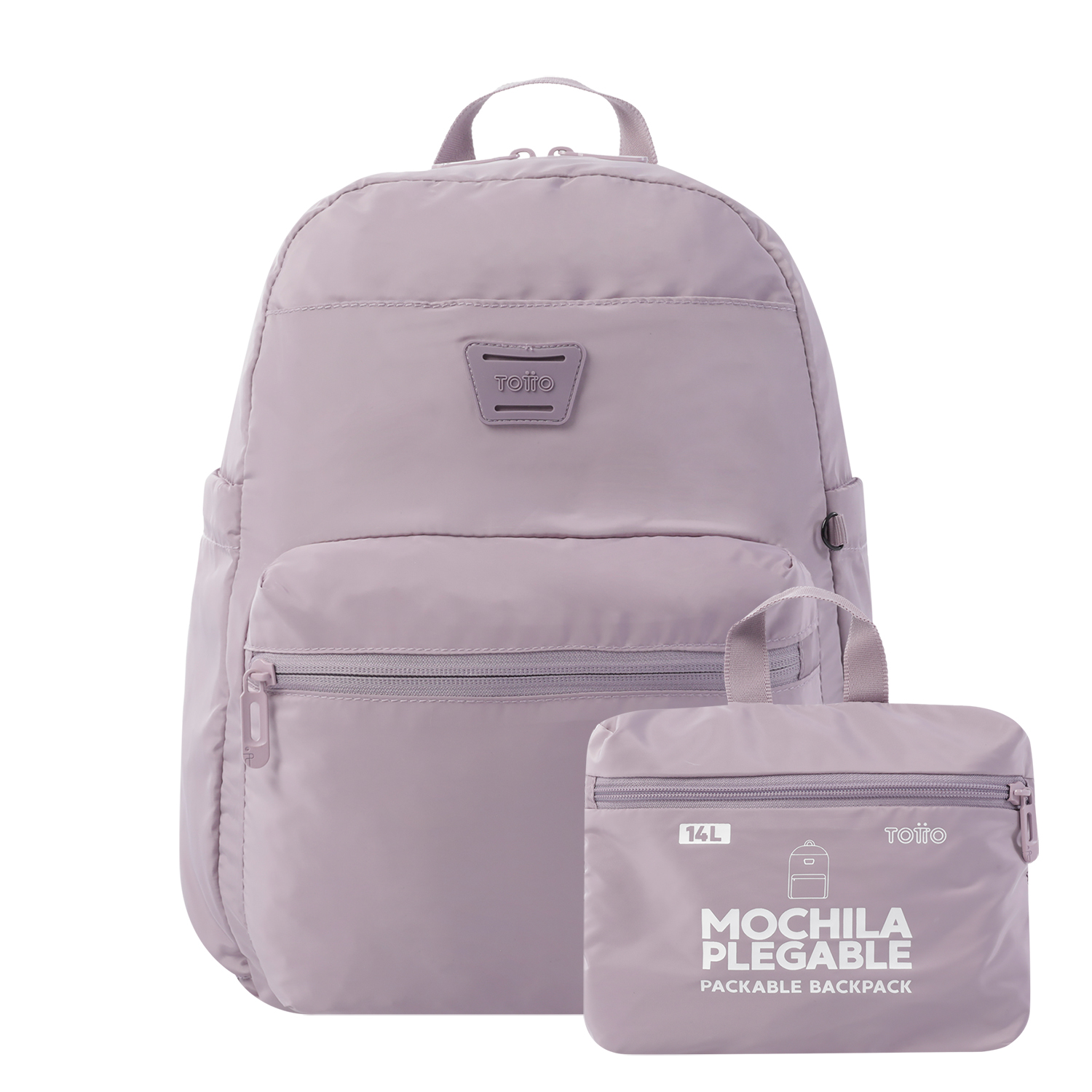 Mochila plegable color morado - Xingu