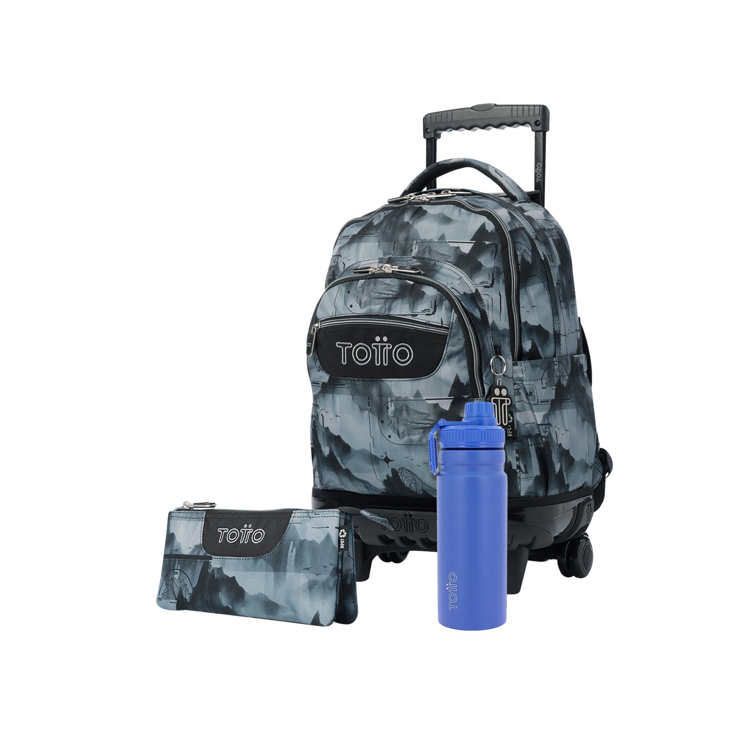 Pack Escolar Digital Hill X3 | Mochila de ruedas + 2 accesorios