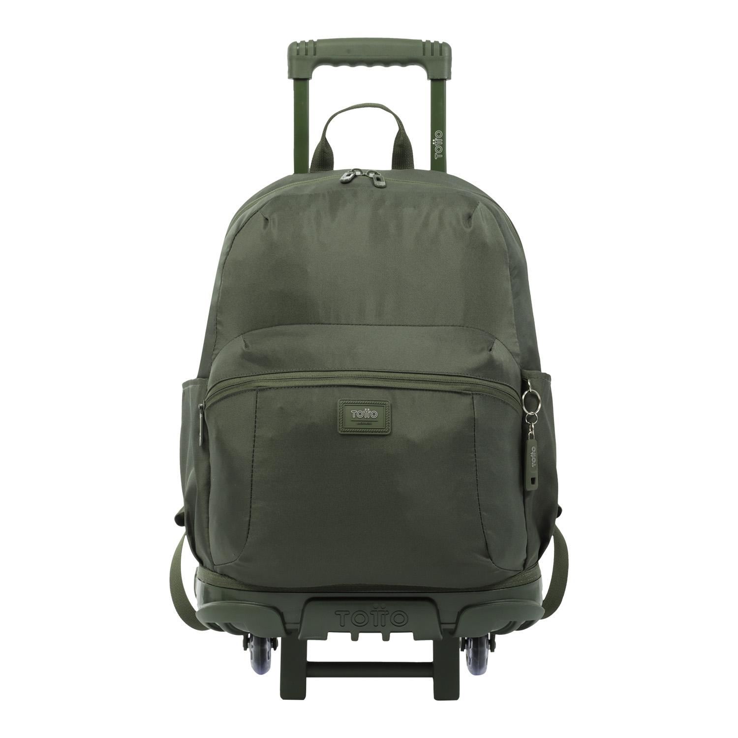 Mochila escolar con ruedas grande verde - Trik