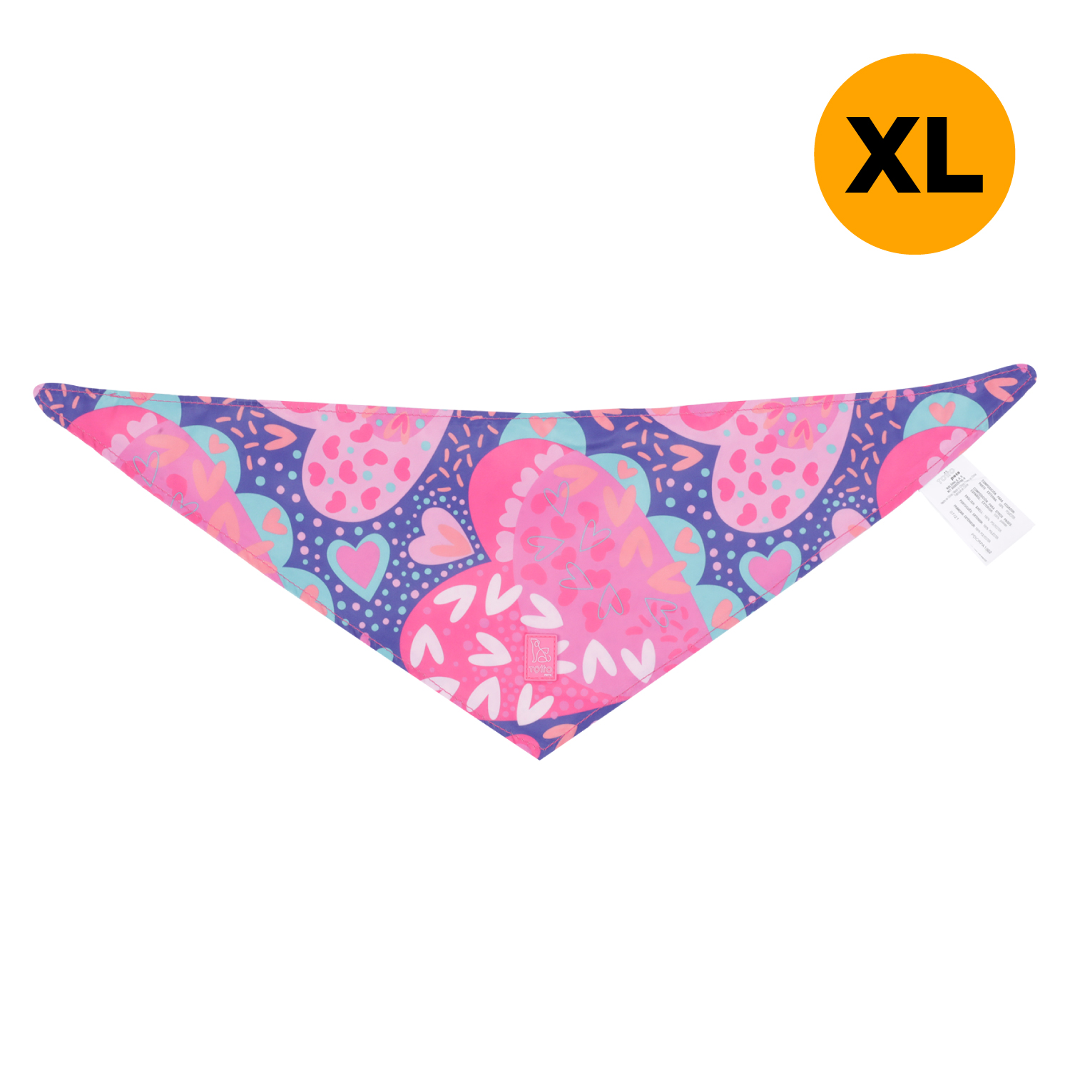 Pañuelo para mascotas doble cara estampado multicolor - Talla XL