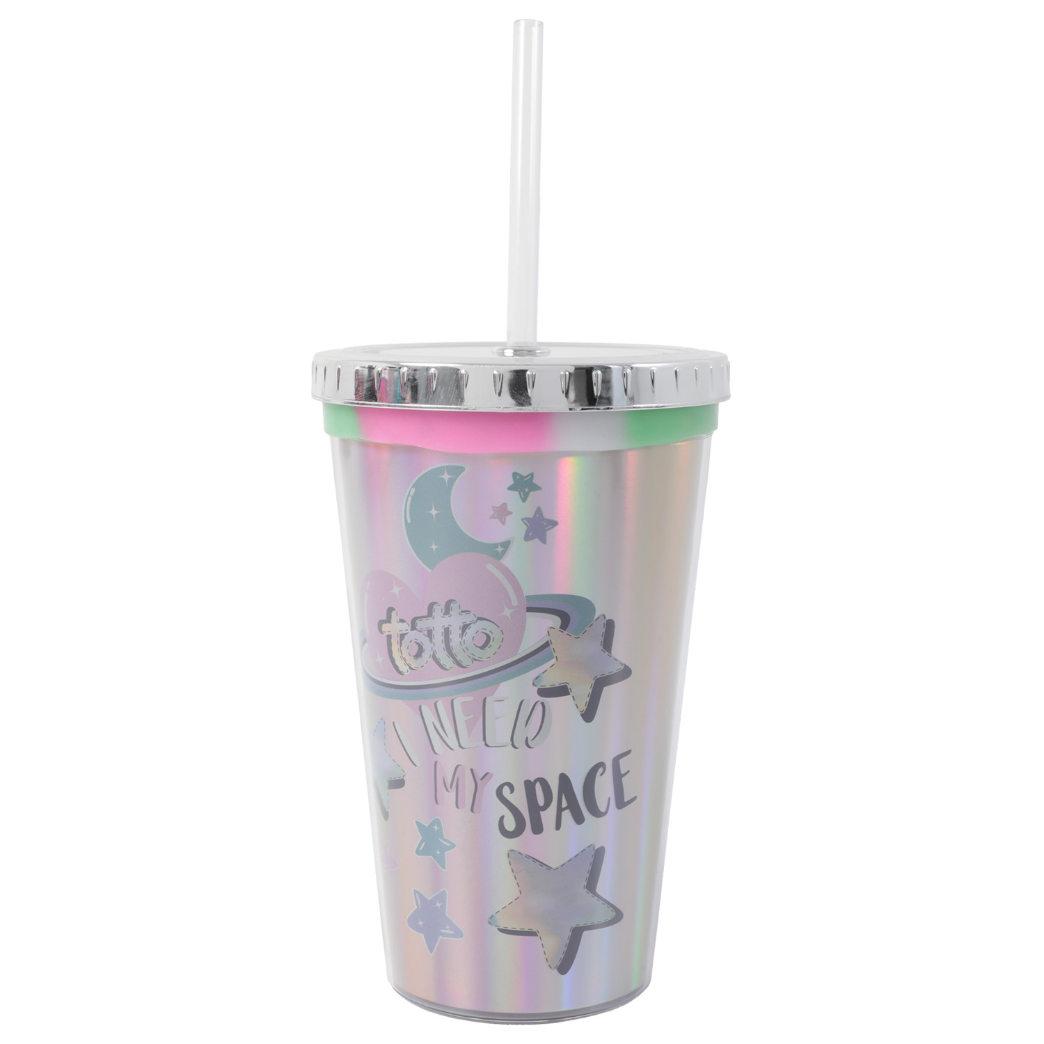 Vaso tornasolado - Pastel Galaxy