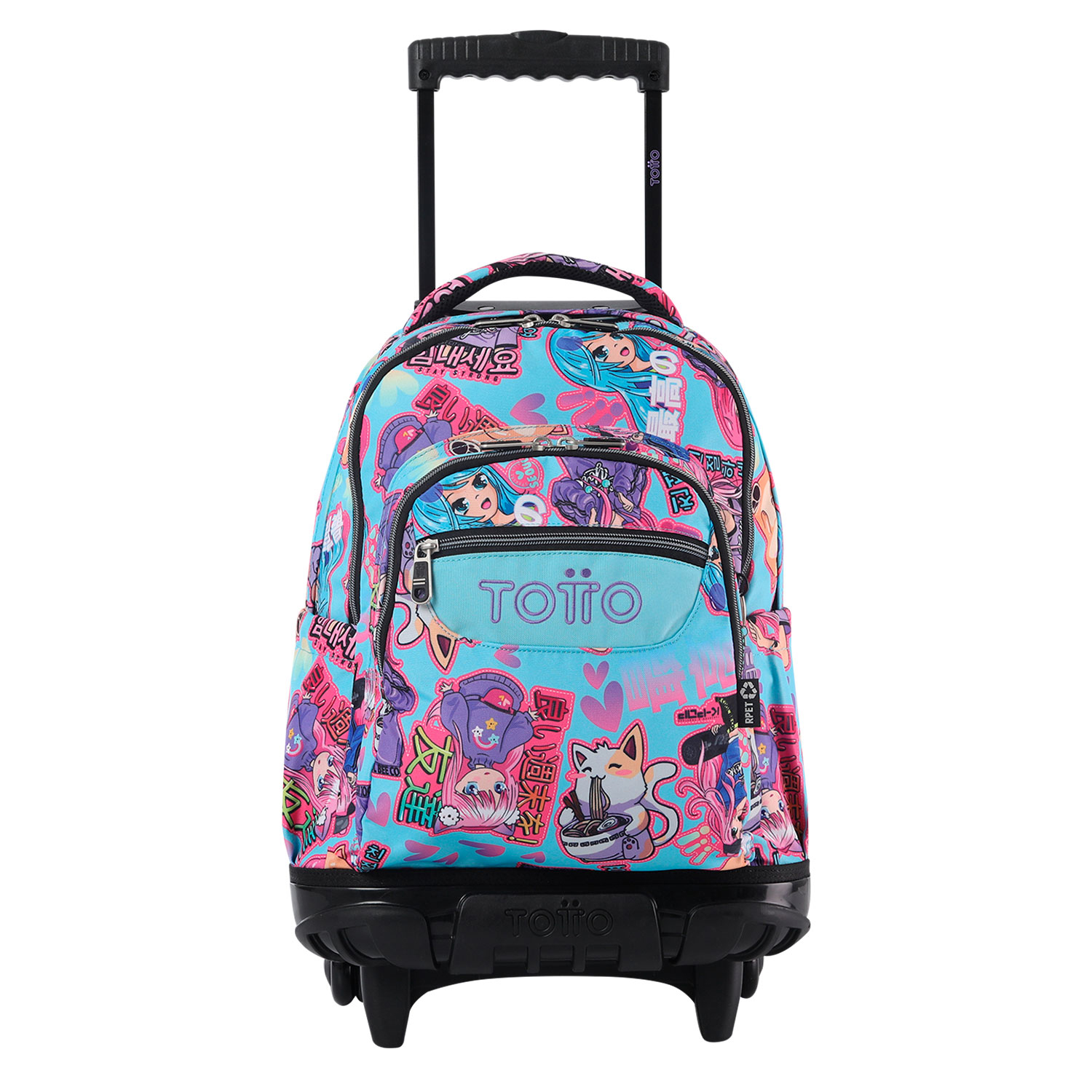 Mochila escolar con ruedas Anime Girls - Renglones