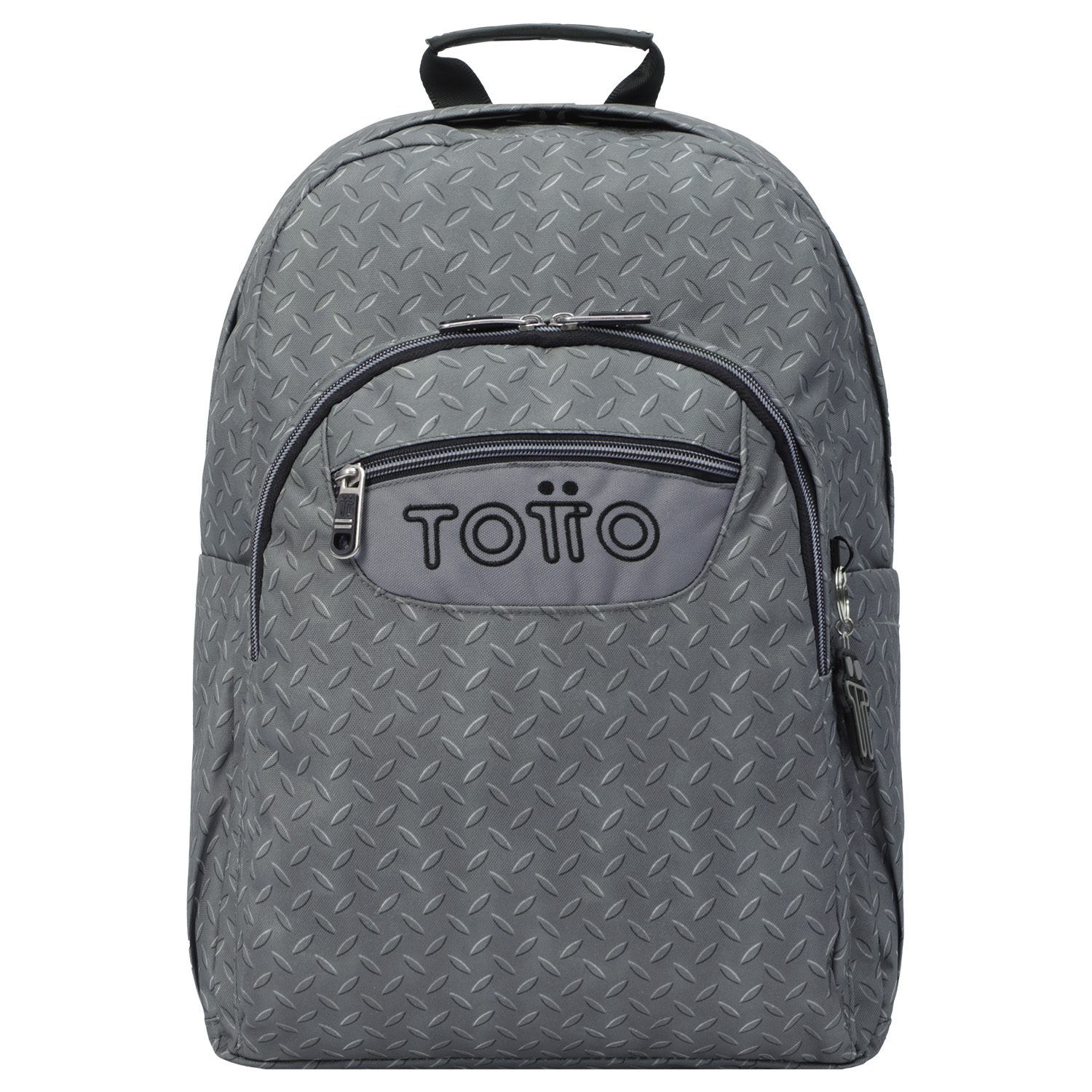 Mochila escolar adaptable a carro gris metálico - Acuareles